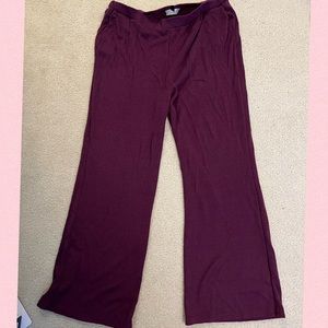 ELOQUII Purple Glitter Lounge Pants
